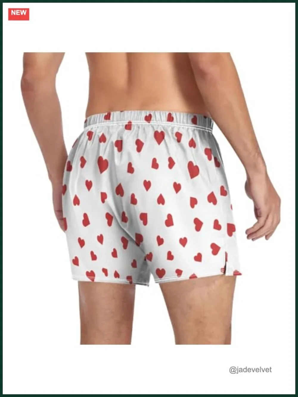 Cotton Boxer Shorts Loose Underwear with Button Fly